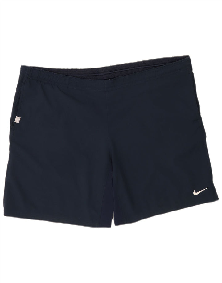 Pantalones cortos deportivos Nike Dri Fit para hombre XL Poliéster azul marino