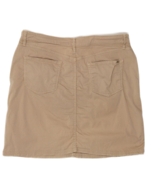 Tommy Hilfiger Womens Mini Skirt US 10 Large W32  Beige Cotton