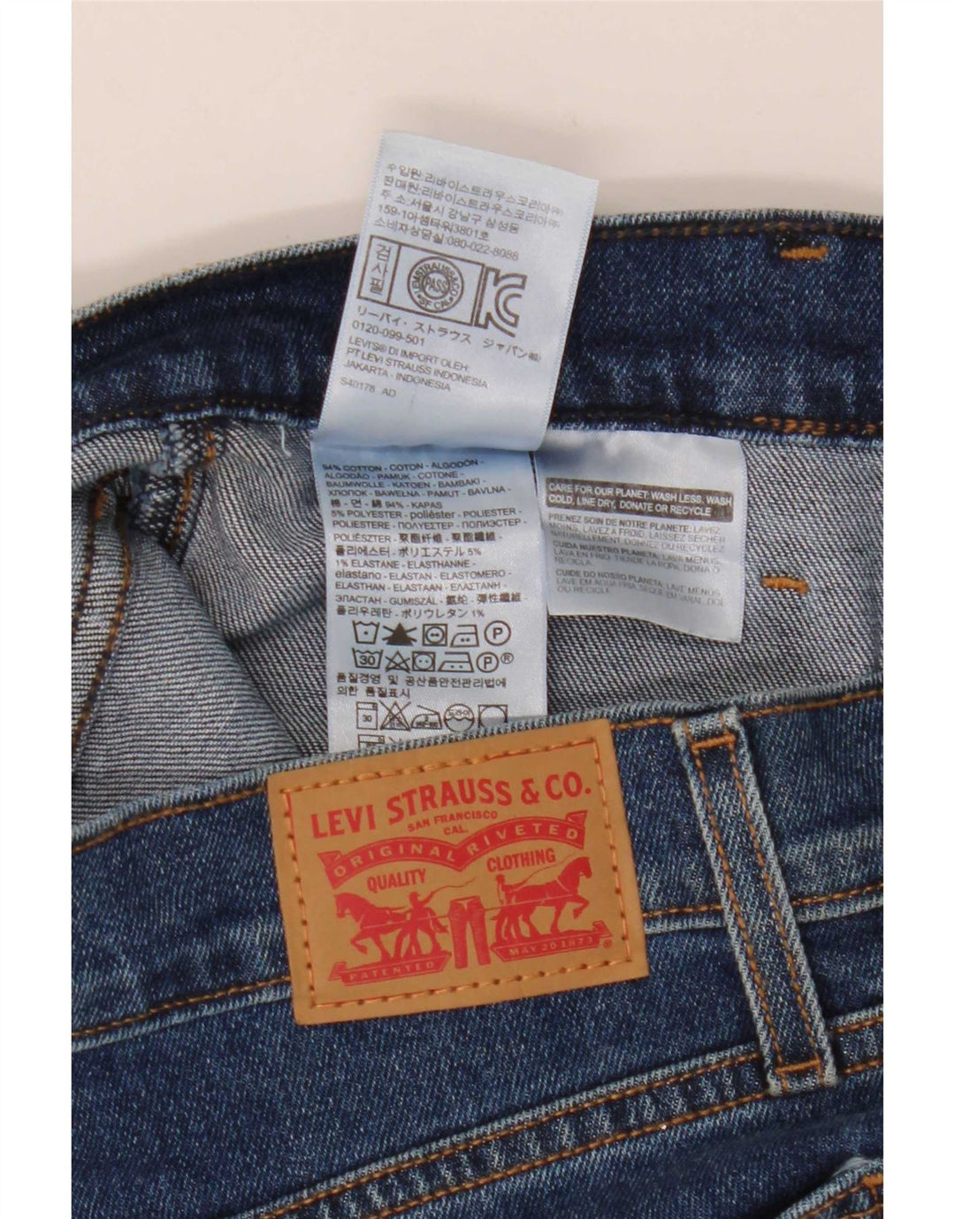 Falda Vaquera Levi's Mujer W24 XS Algodón Azul
