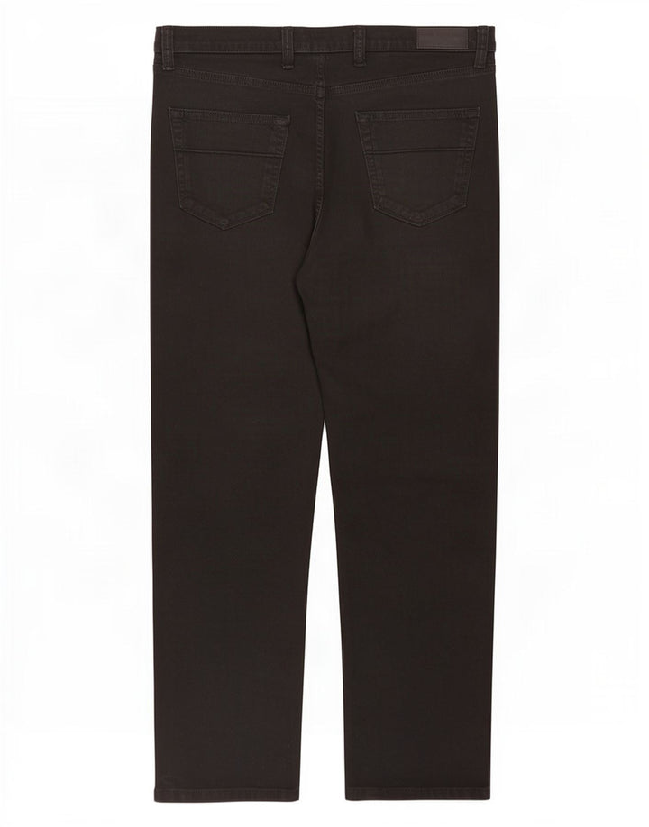Marks & Spencer Vaqueros rectos regulares para hombre W38 L31 Algodón negro