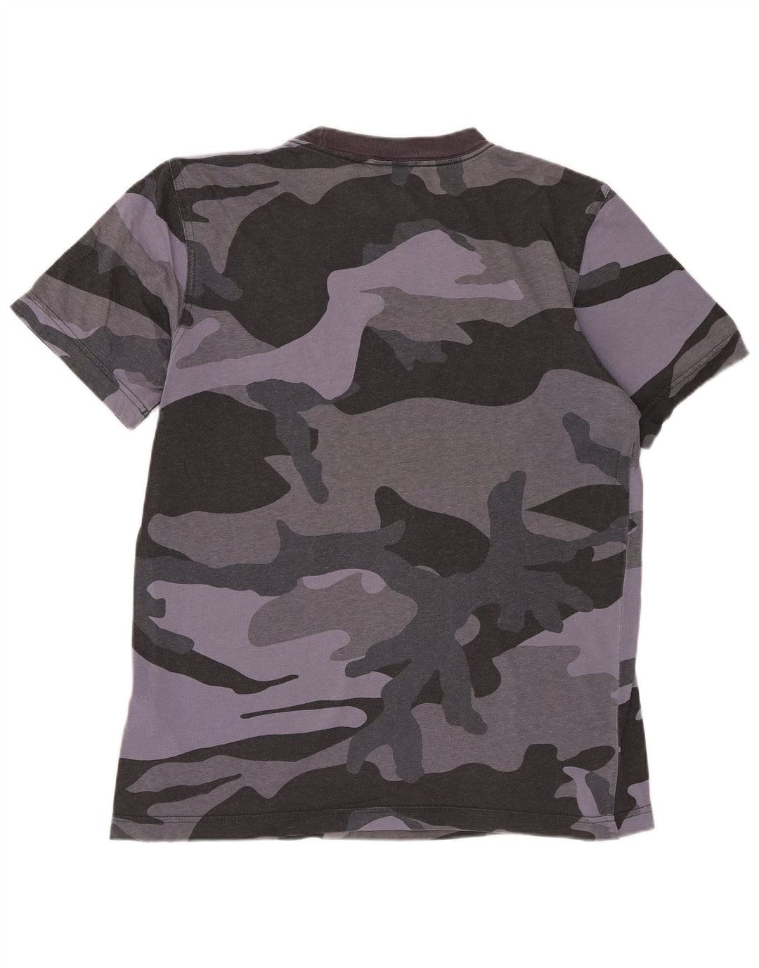 ADIDAS Camiseta gráfica para hombre Top XS Gris Camuflaje Algodón