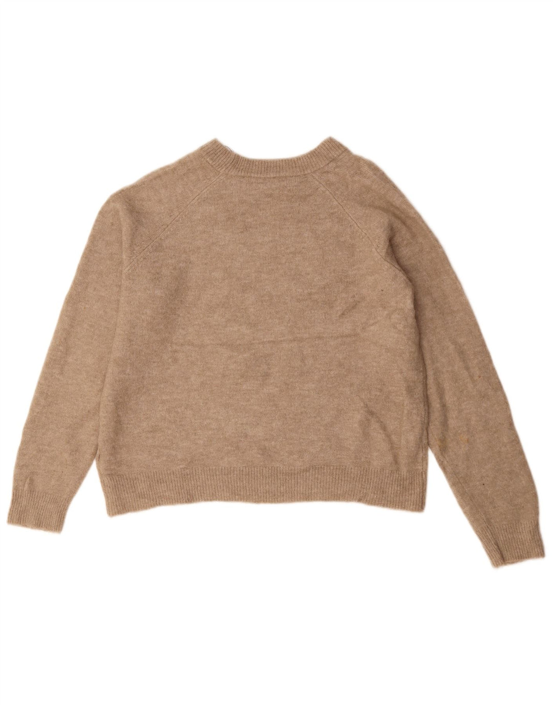 Zara Mujer Cuello Barco Jersey Jersey UK 40 Medio Beige Poliamida