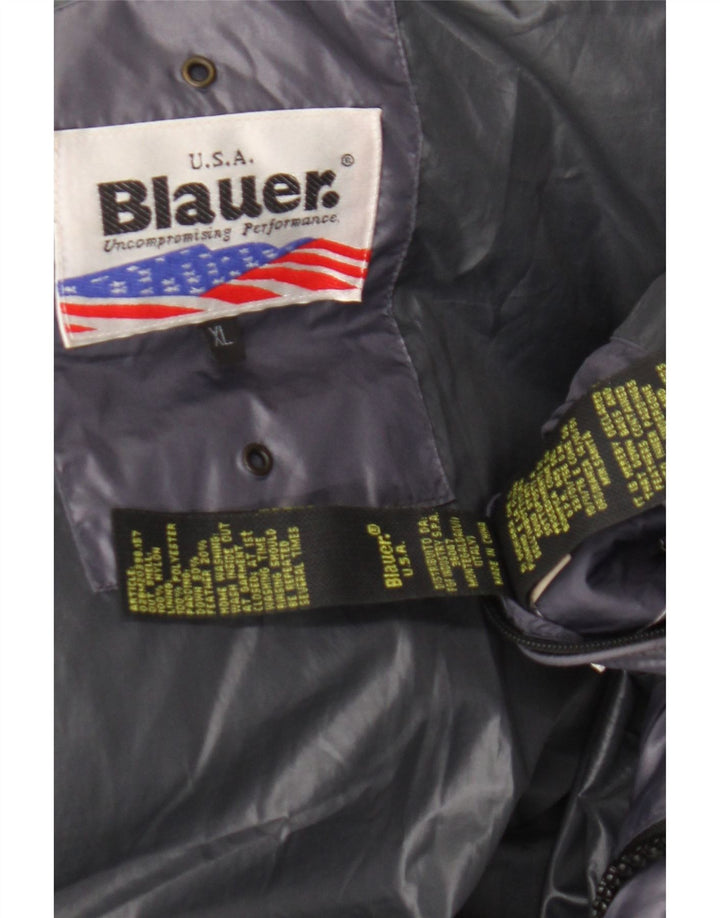 Blauer Chaqueta Acolchada Mujer UK 40 XL Nylon Púrpura