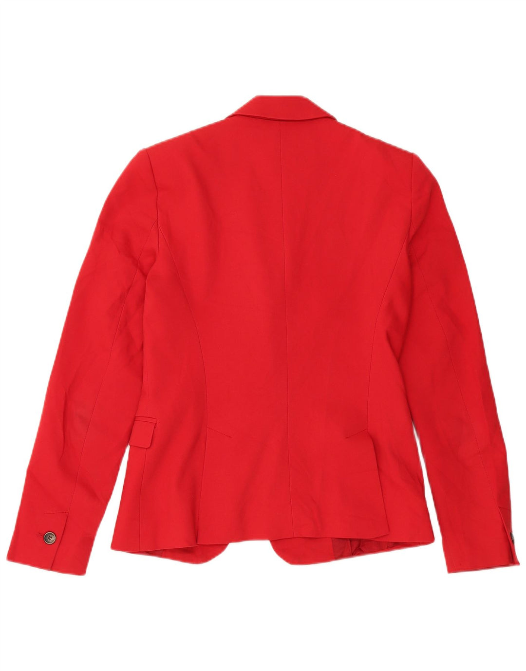 Zara - Chaqueta tipo blazer con 1 botón para mujer, talla 40, talla pequeña, algodón rojo