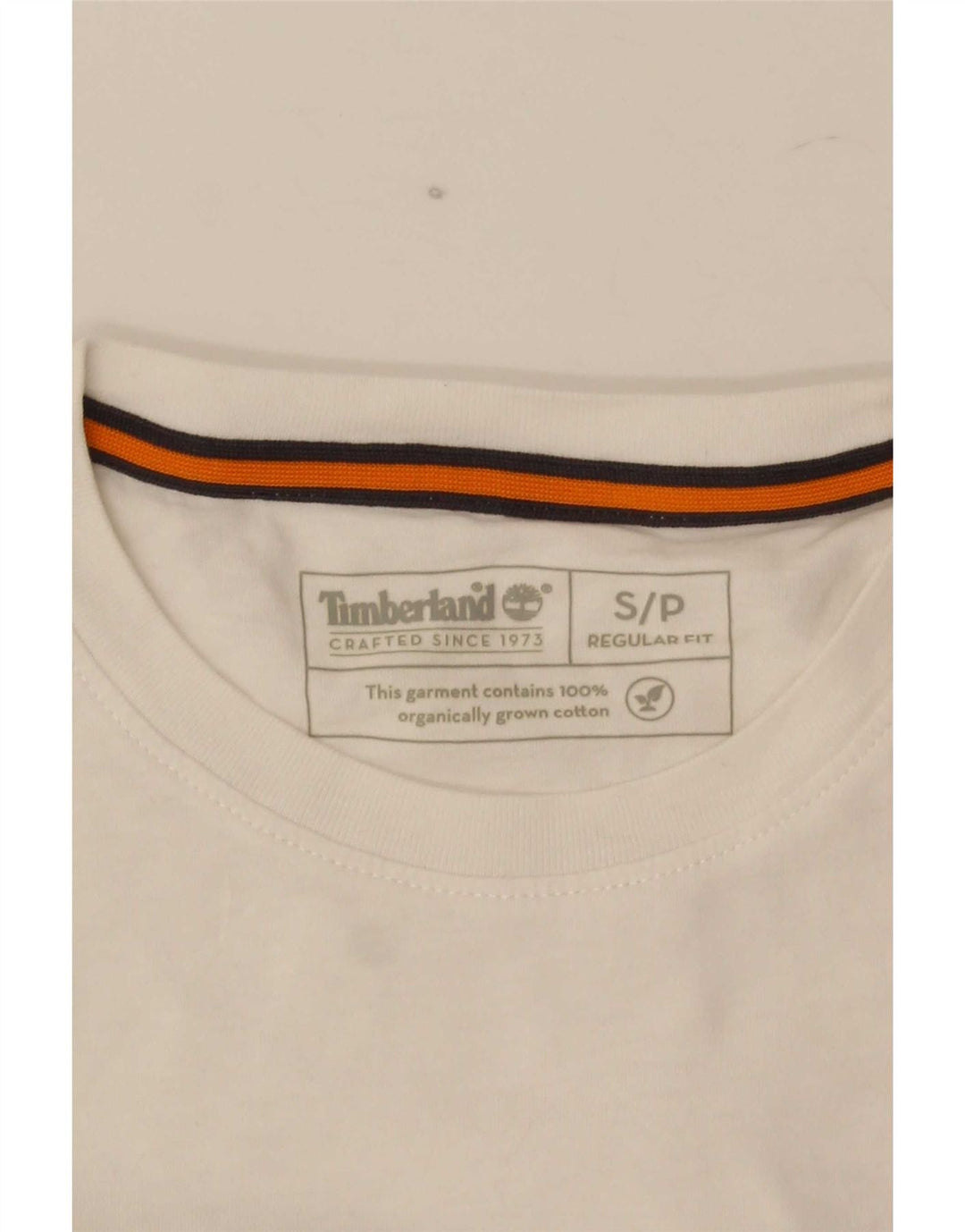 Timberland Camiseta con gráfico de ajuste regular para hombre Top Small White Cotton