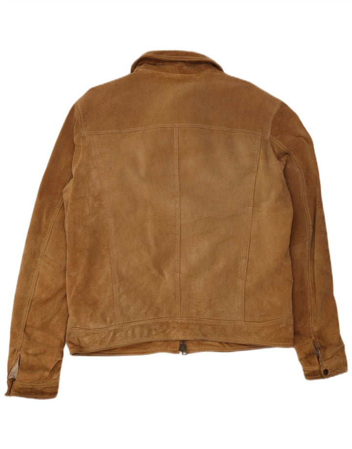 Conbipel Chaqueta bomber de ante para hombre IT 54 XL Cuero beige