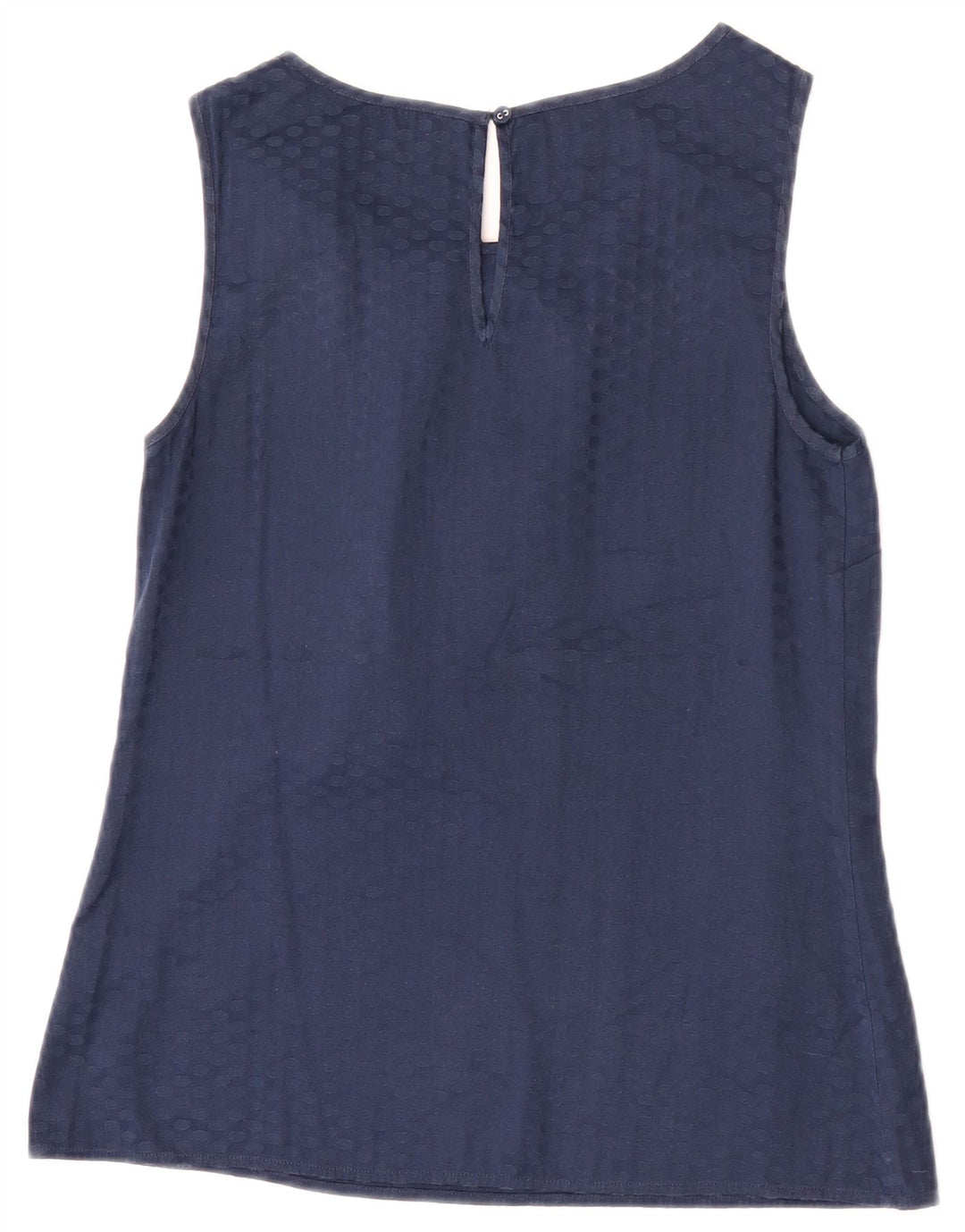 Oasis Blusa sin mangas para mujer Top UK 40 Medio Poliéster con lunares azul marino