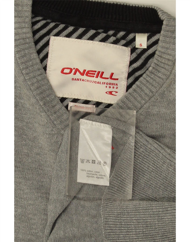 O'Neill Jersey con cuello en V para hombre pequeño de algodón gris