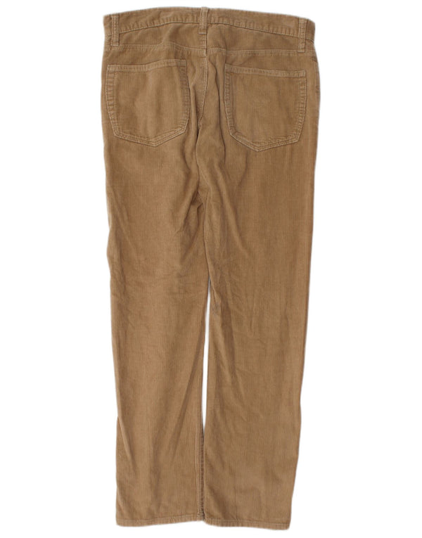 Gap Mens Straight Corduroy Trousers W30 L30 Brown Cotton