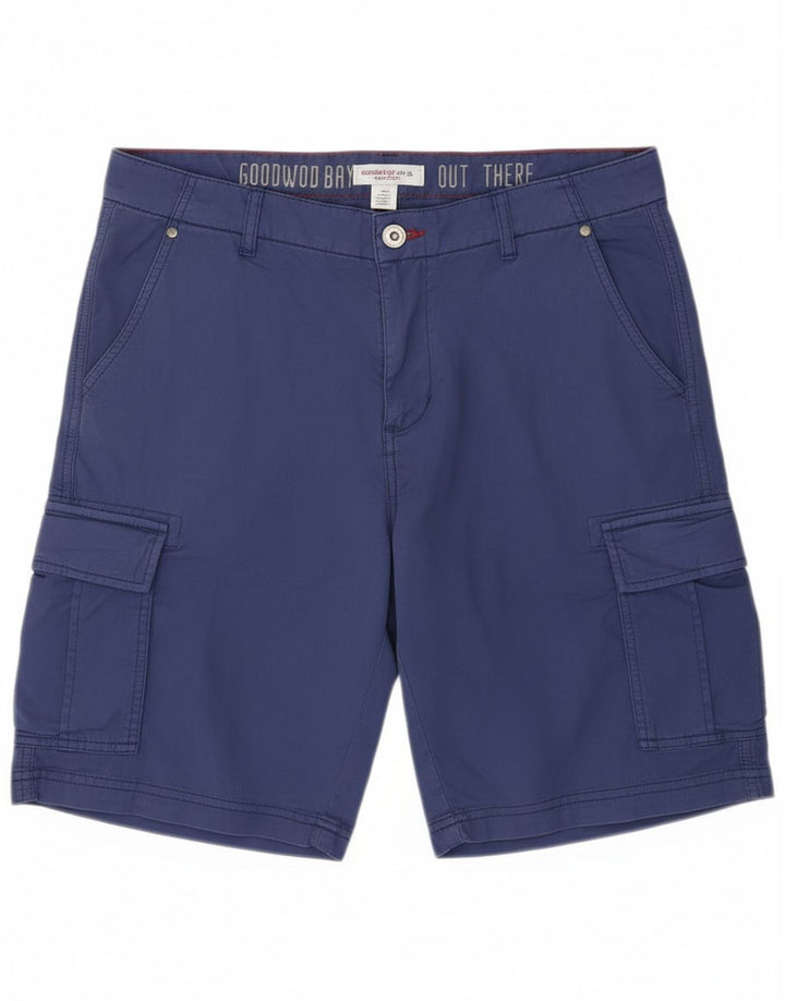Scorpion Bay Pantalones cortos cargo para hombre W32 Algodón azul marino mediano
