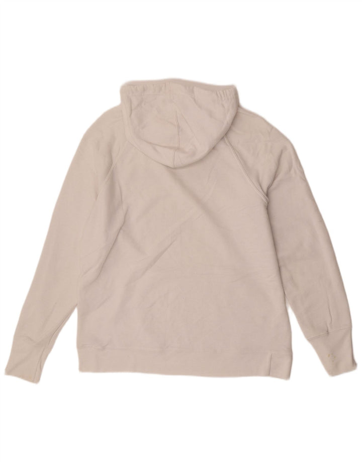 Champion Sudadera con capucha gráfica para hombre Jersey grande de poliéster blanco