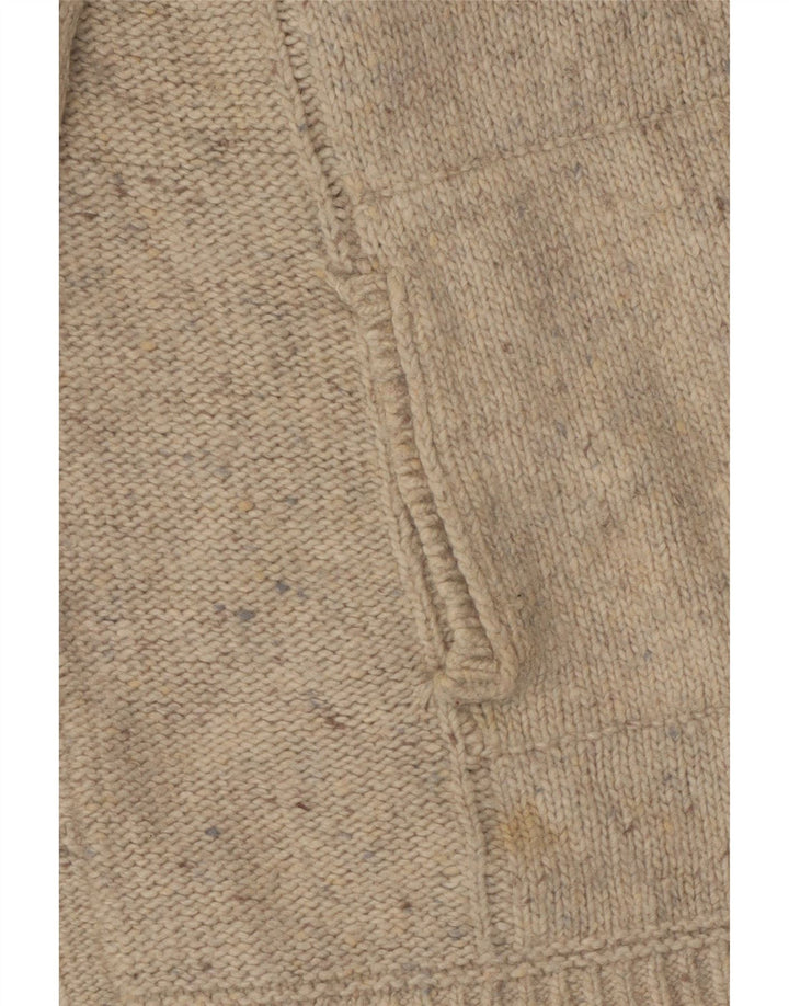 White Stuff Cárdigan Largo para Mujer UK 8 Small Beige Moteado
