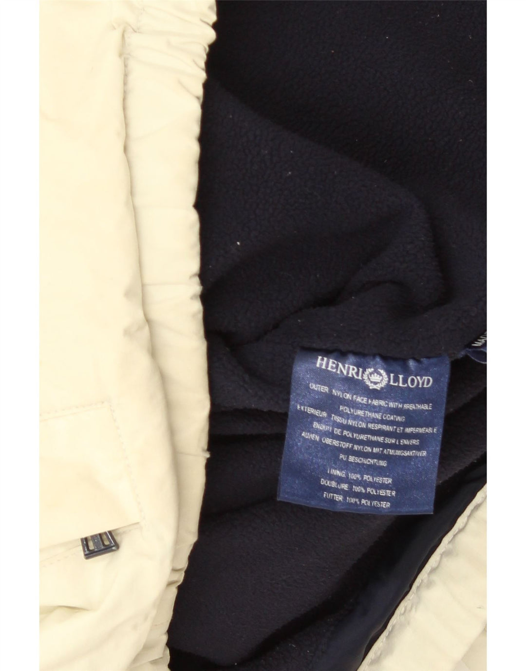 Henri Lloyd Chaqueta cortavientos bomber para hombre UK 38 Poliéster beige medio
