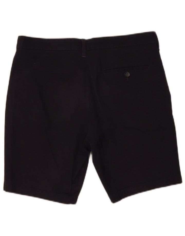 Marks & Spencer Pantalones cortos chinos para hombre W32 Algodón azul marino mediano