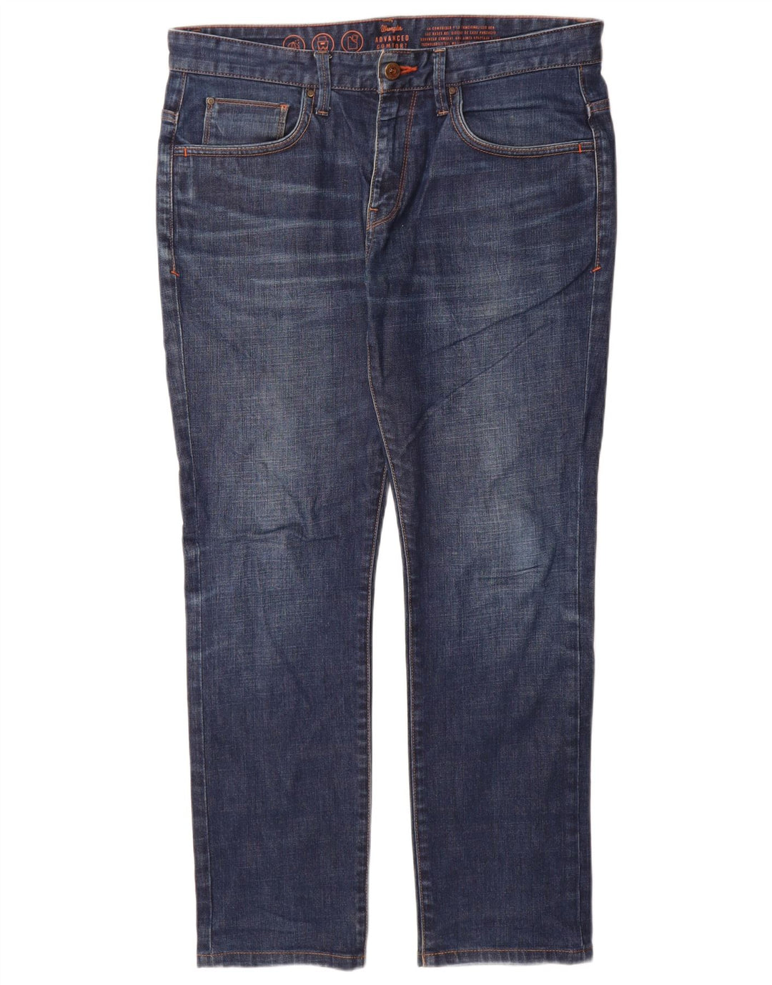 Vaqueros Wrangler Hombre Rectos W32 L30 Azul Marino