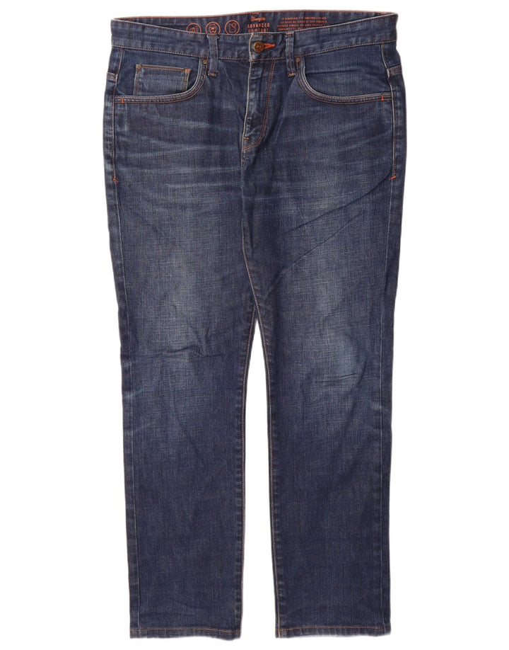Vaqueros Wrangler Hombre Rectos W32 L30 Azul Marino