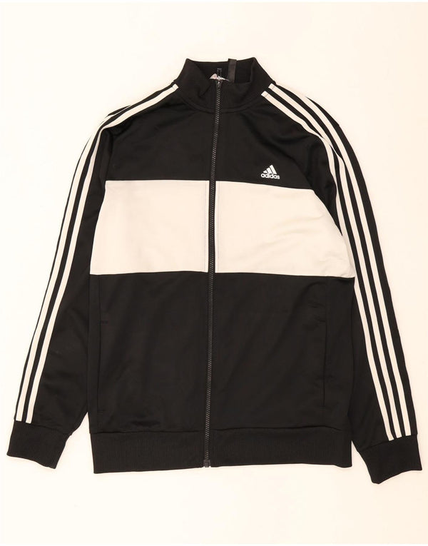 Adidas - Chaqueta de chándal para niño, 15-16 años, color negro, poliéster