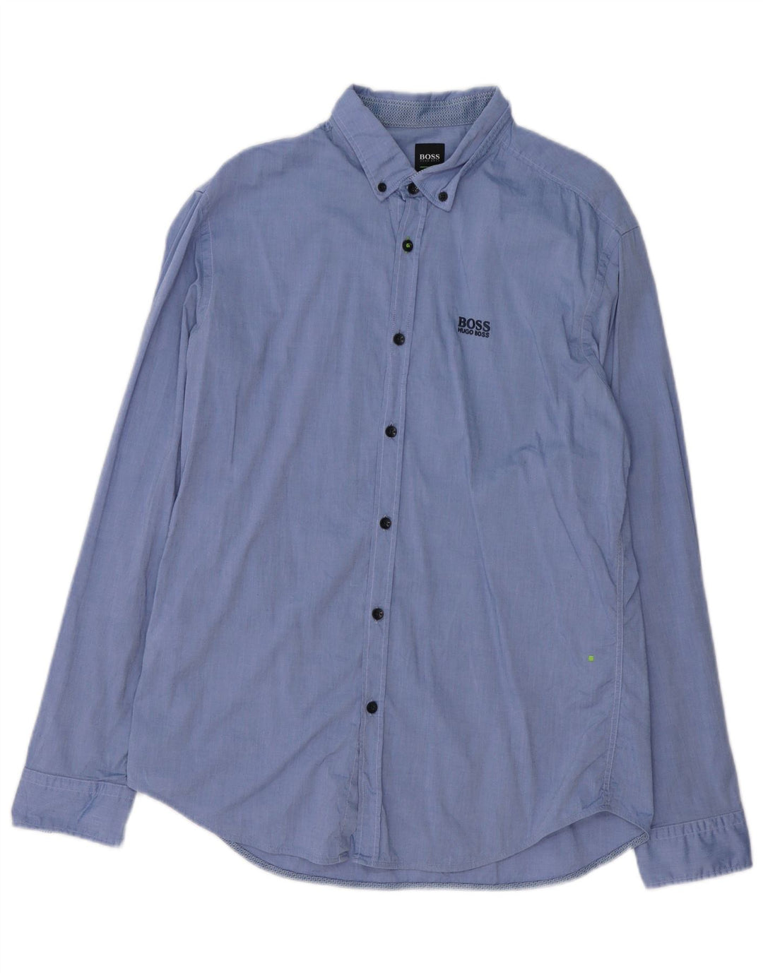 Camisa HUGO BOSS Hombre Regular Fit Algodón Azul Grande