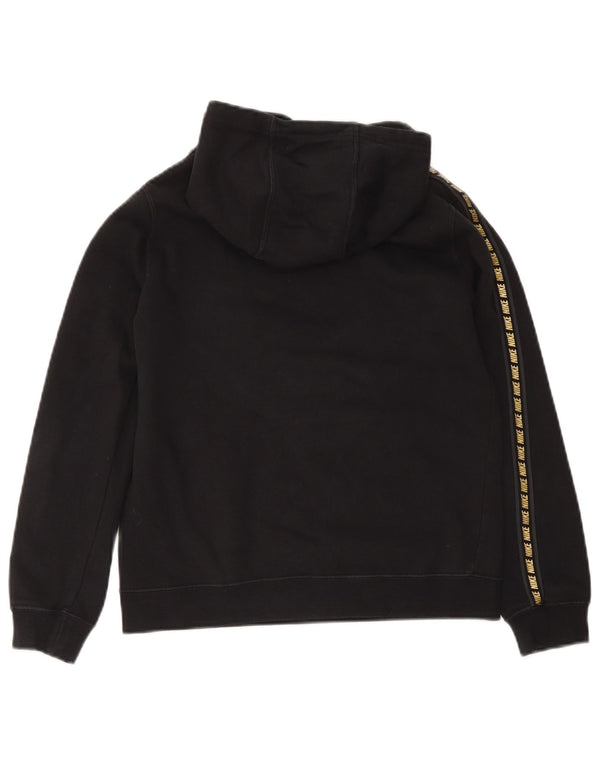 Nike - Sudadera con capucha para niños (12 a 13 años), talla grande, algodón negro