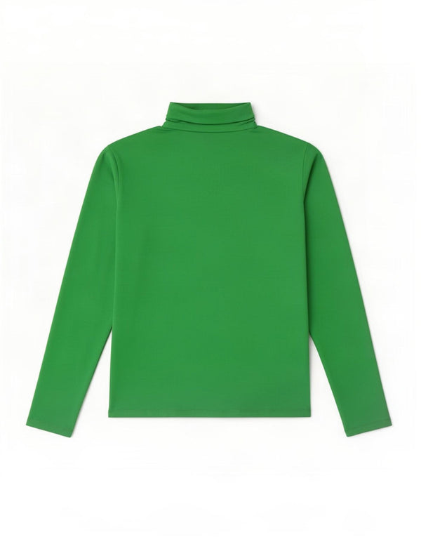 Zara Mujer Top Manga Larga UK 44 Grande Verde