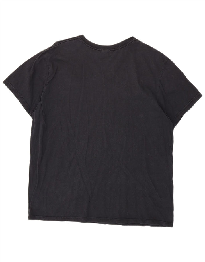 Calvin Klein - Camiseta para hombre, talla grande, algodón negro