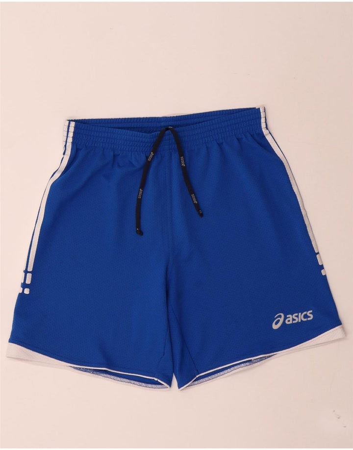 ASICS Pantalones cortos deportivos para hombre poliéster azul medio