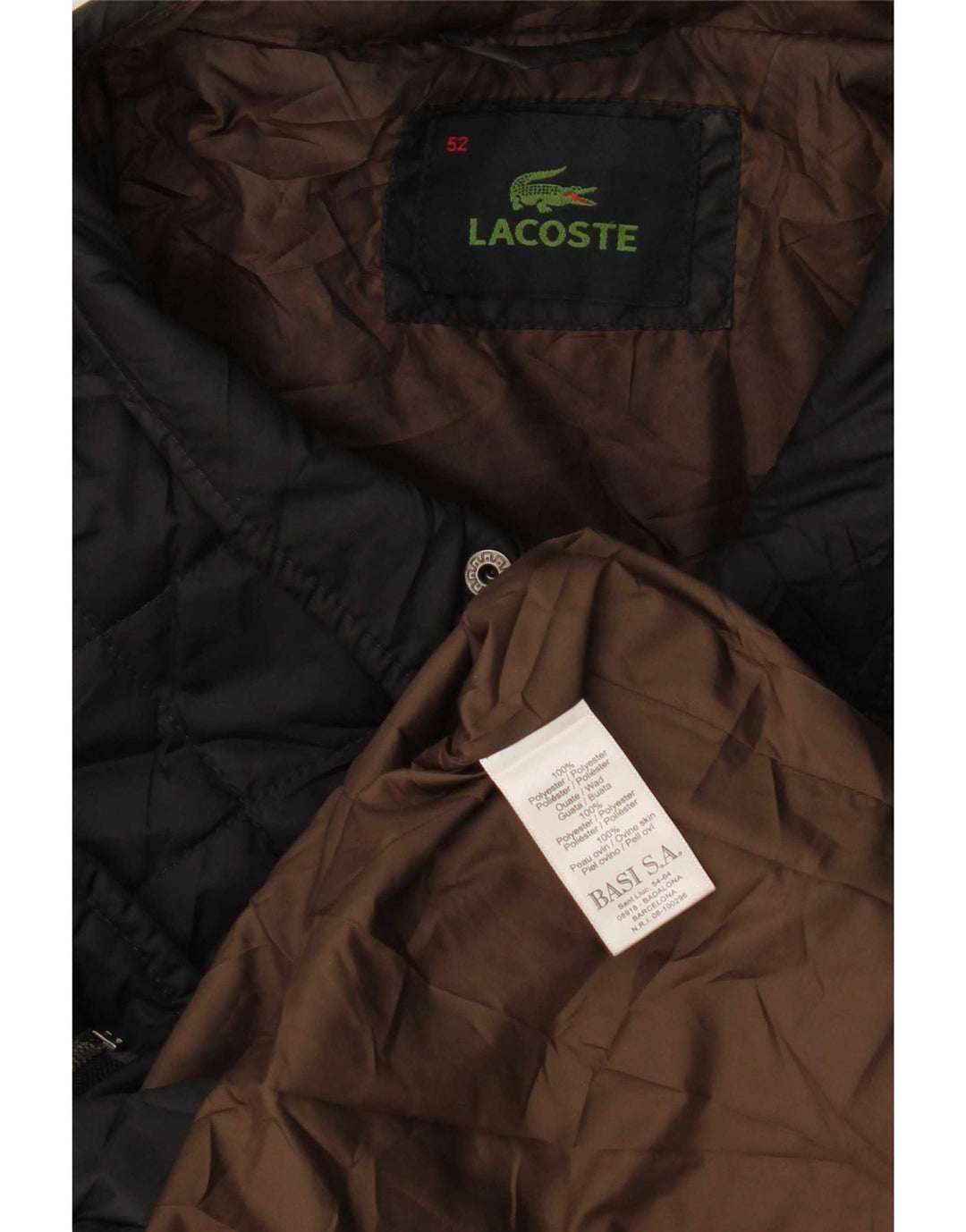 Chaqueta acolchada para hombre Lacoste IT 52 XL Poliéster azul marino