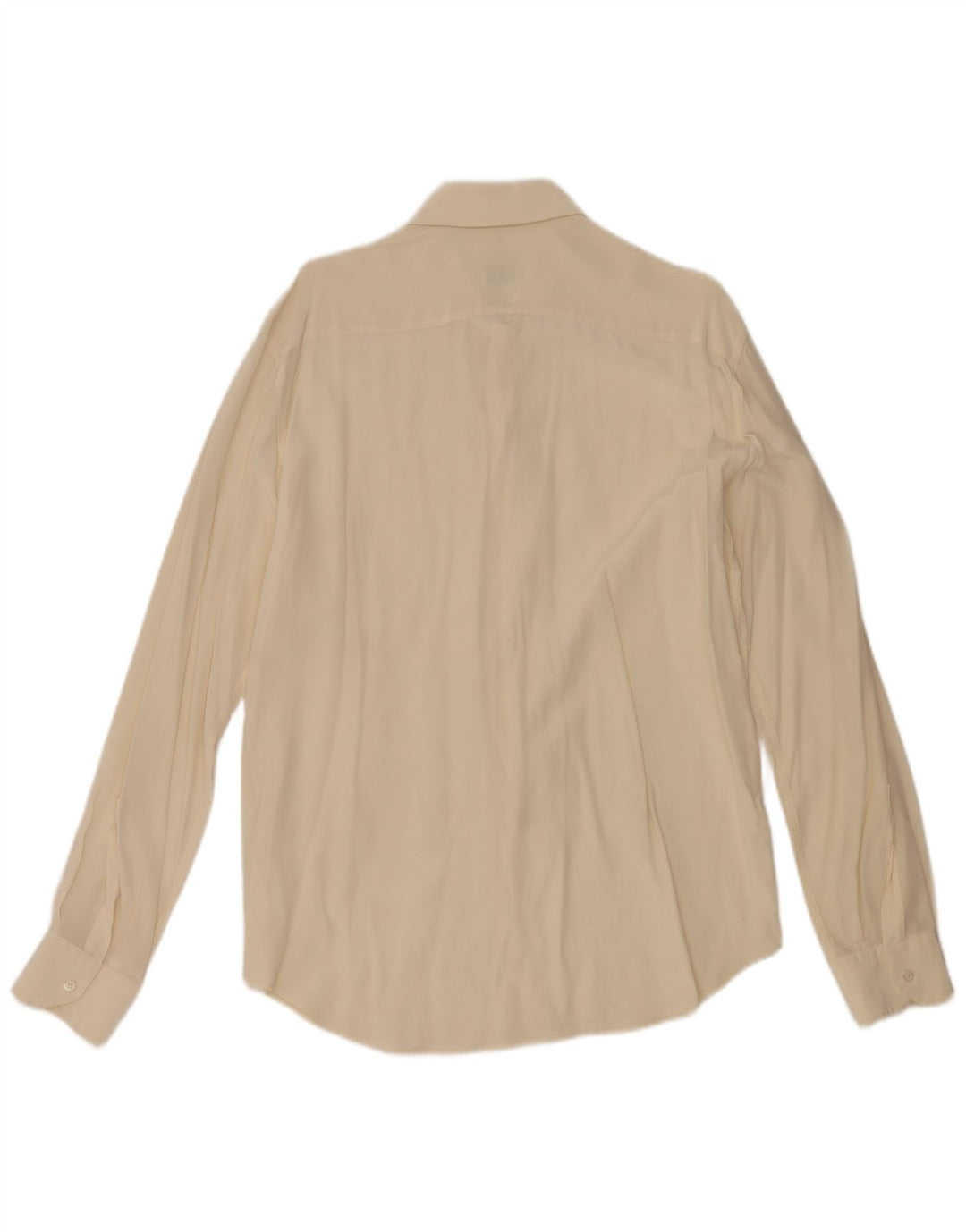 Camisa Epsom Hombre Mediana Seda Blanco Roto