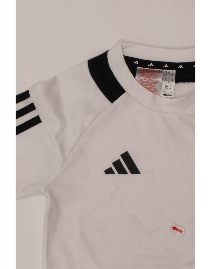ADIDAS Camiseta Aeroready para niño 7-8 años Blanco Colorblock Poliéster