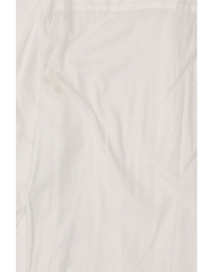 TOMMY HILFIGER Mens Shirt Size 39 15 1/2 Medium White Cotton Vintage Tommy Hilfiger and Second-Hand Tommy Hilfiger from Messina Hembry 