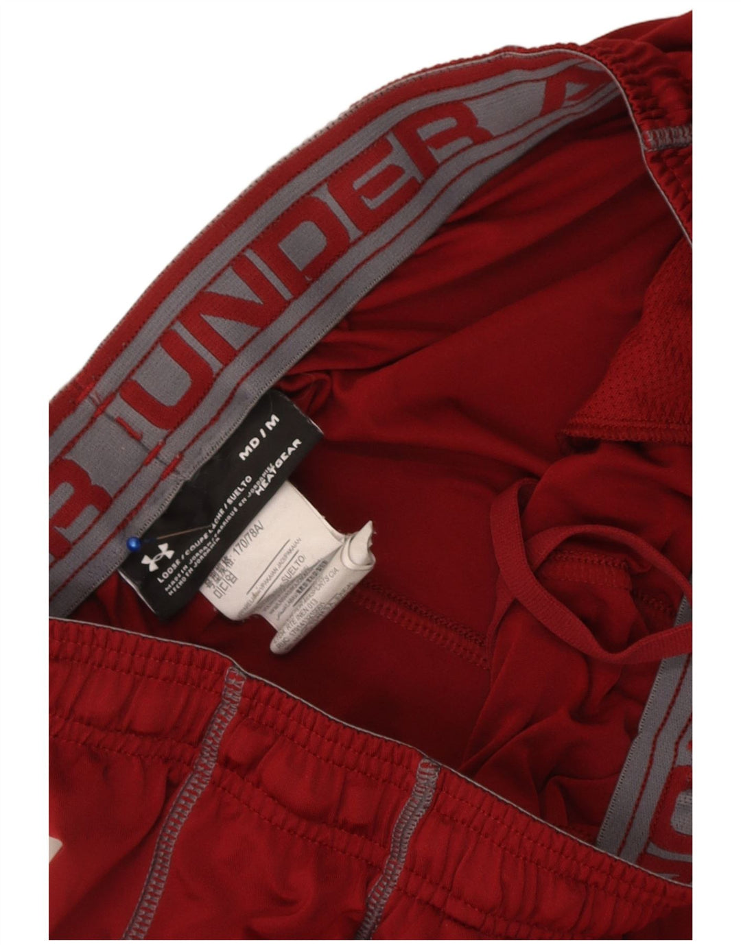 Under Armour Pantalones cortos deportivos Heat Gear para hombre Poliéster granate mediano