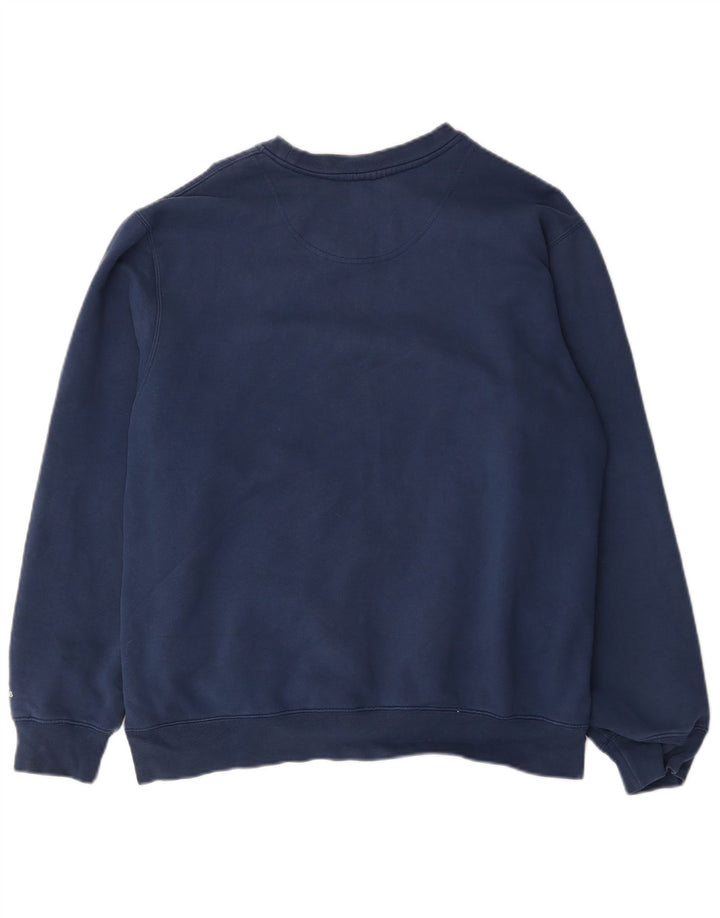Adidas Hombre Graphic Sudadera Jumper Grande Azul Marino Algodón
