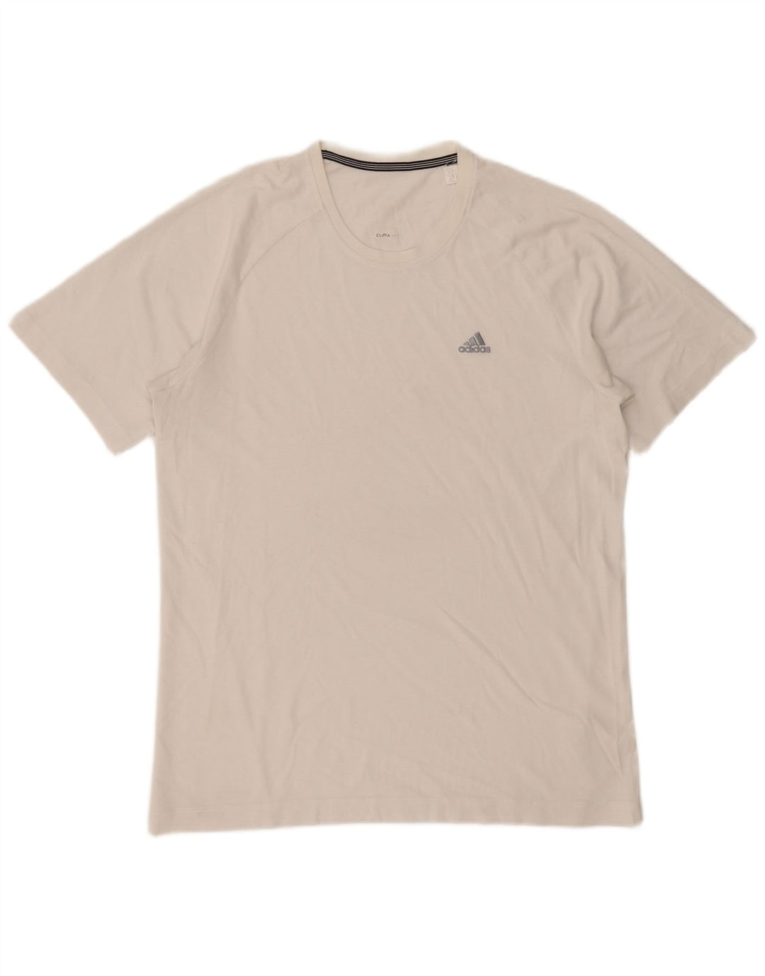 Adidas Mens Clima 365 Camiseta Top Medio Blanco Algodón