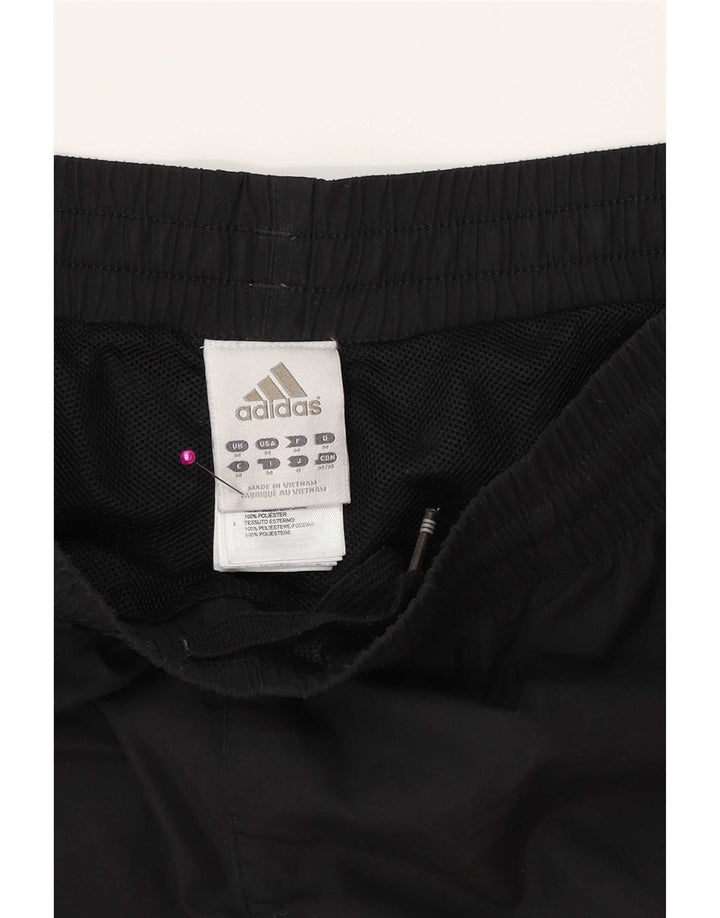 Adidas Bermudas gráficas para hombre, pantalones cortos deportivos, poliéster negro mediano