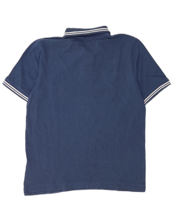Polo Kappa Hombre Rayas Azul Medio