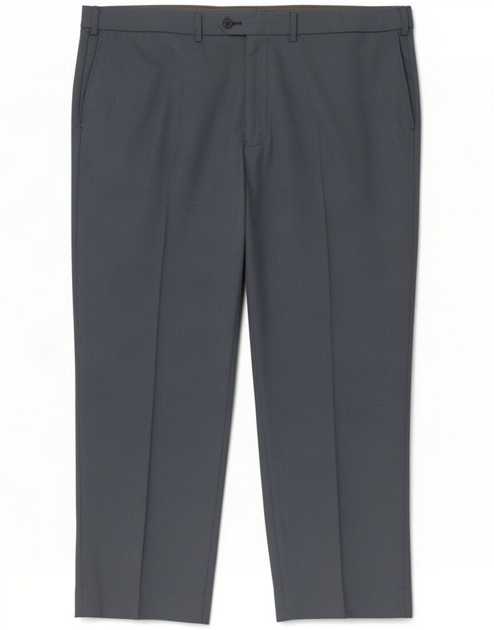 Pantalones de traje rectos Marks & Spencer para hombre W44 L29 Poliéster gris