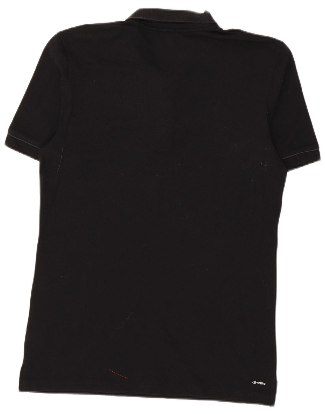 Adidas - Polo Climalite para hombre, algodón negro mediano