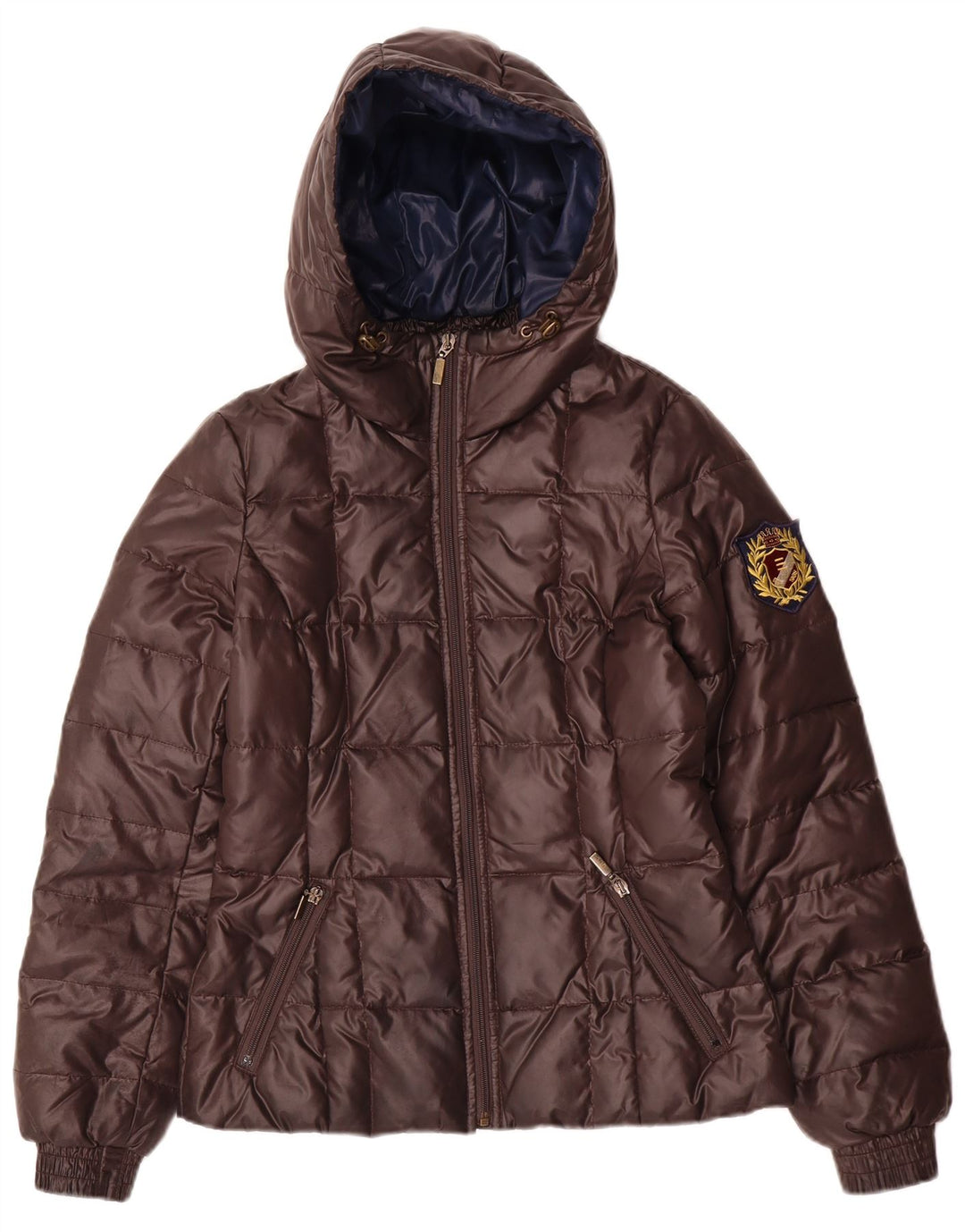 Esprit Chaqueta acolchada con capucha para mujer UK 6 XS Marrón