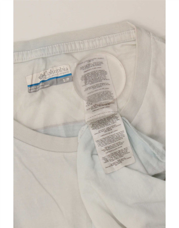 Columbia Camiseta gráfica para hombre Top Small White Cotton