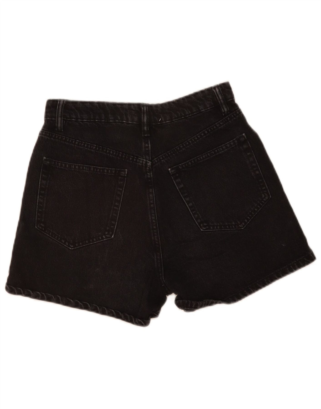 Zara Shorts De Mezclilla Para Mujer EU 38 Small W28 Negro