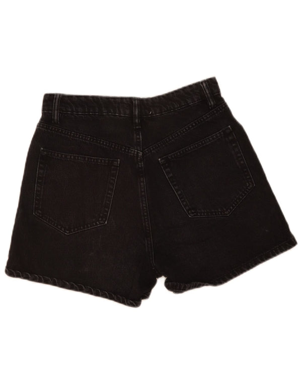 Zara Shorts De Mezclilla Para Mujer EU 38 Small W28 Negro