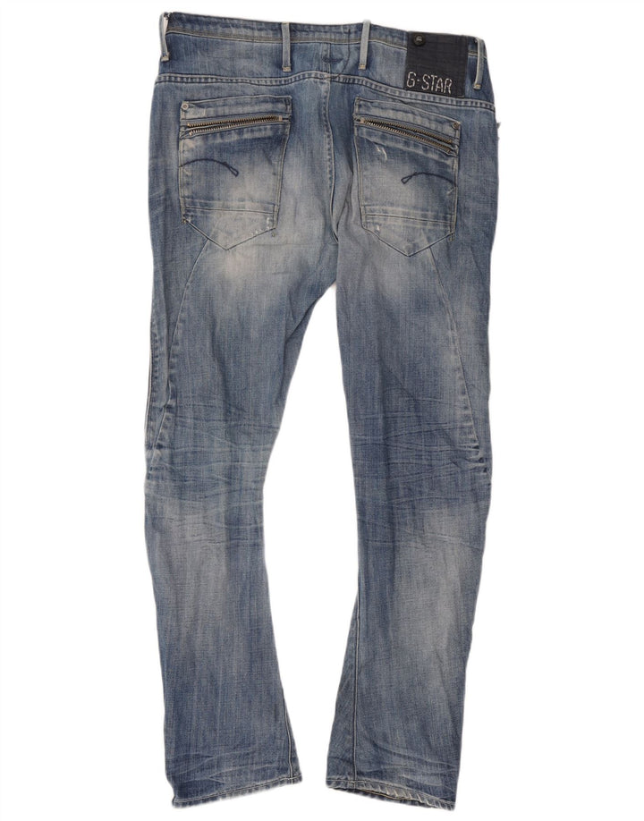 Vaqueros ajustados desgastados para hombre G-Star W29 L32 Algodón azul