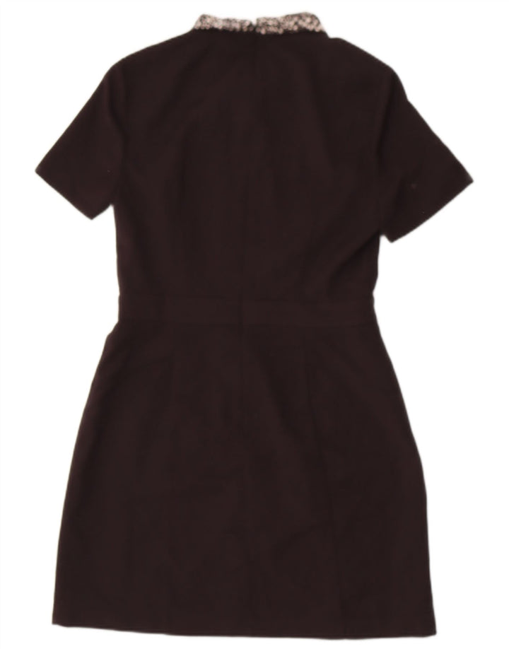 OASIS Womens Sheath Dress UK 12 Medium Black Polyester