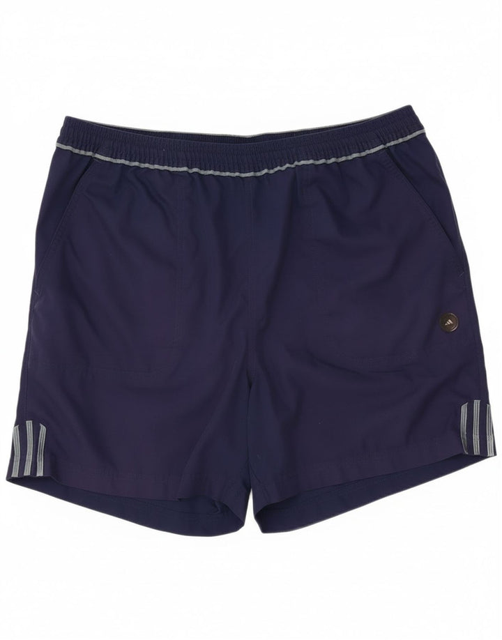 Adidas - Pantalones cortos deportivos para hombre, talla grande, azul marino