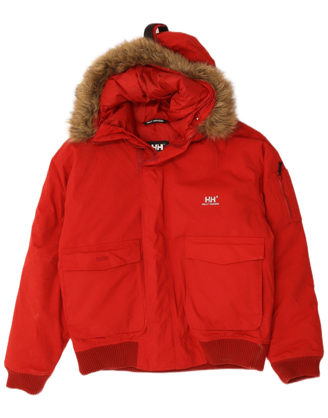 Helly Hansen Chaqueta acolchada con capucha para hombre UK 40 Large Nylon rojo