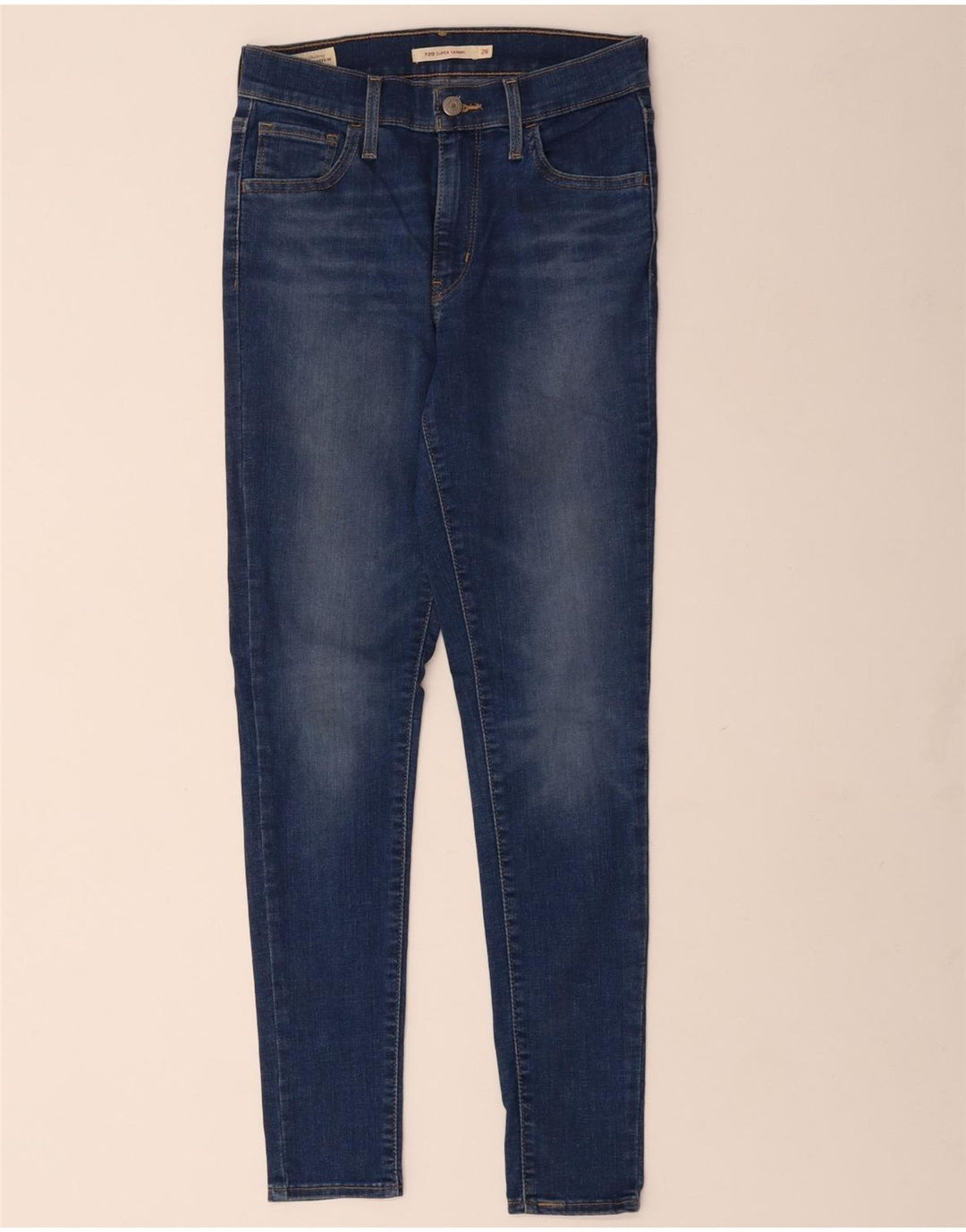 LEVI'S Vaqueros pitillo 720 para mujer W26 L28 Algodón azul