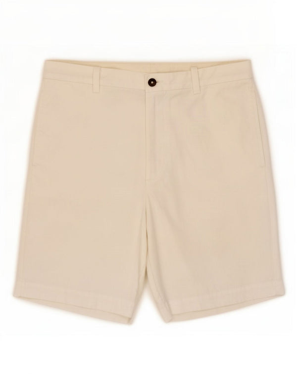 Marks & Spencer - Pantalones cortos chinos para hombre, color azul, tamaño grande, W34, algodón blanco