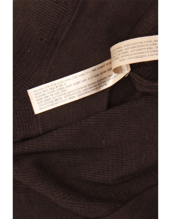 Massimo Dutti Jersey Hombre con Cremallera y Cuello XL Marrón Algodón