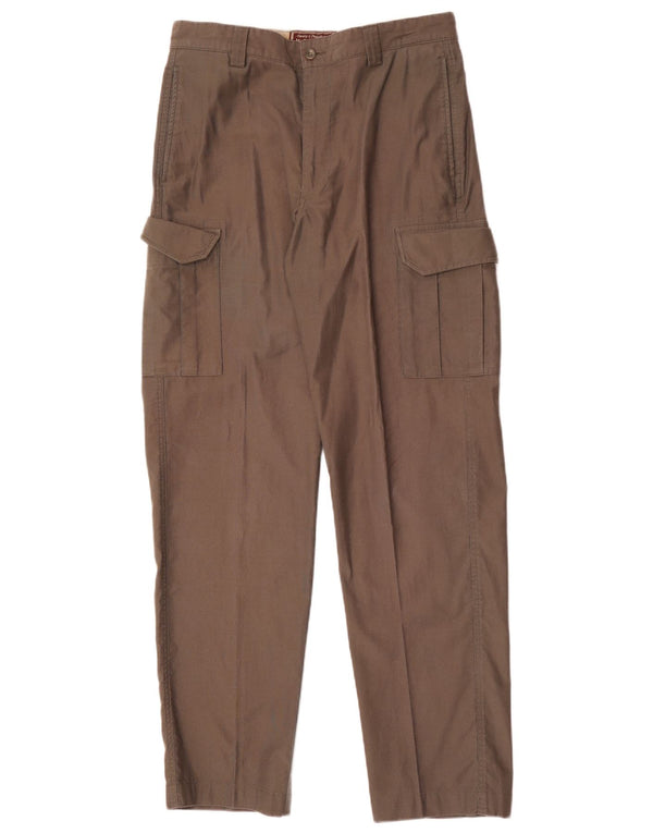 Marlboro Classics Pantalones cargo rectos para hombre EU 48 Medium W32 L33 Marrón