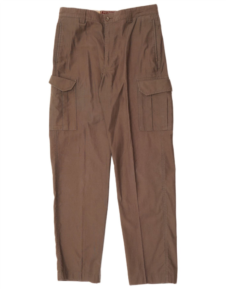Marlboro Classics Pantalones cargo rectos para hombre EU 48 Medium W32 L33 Marrón